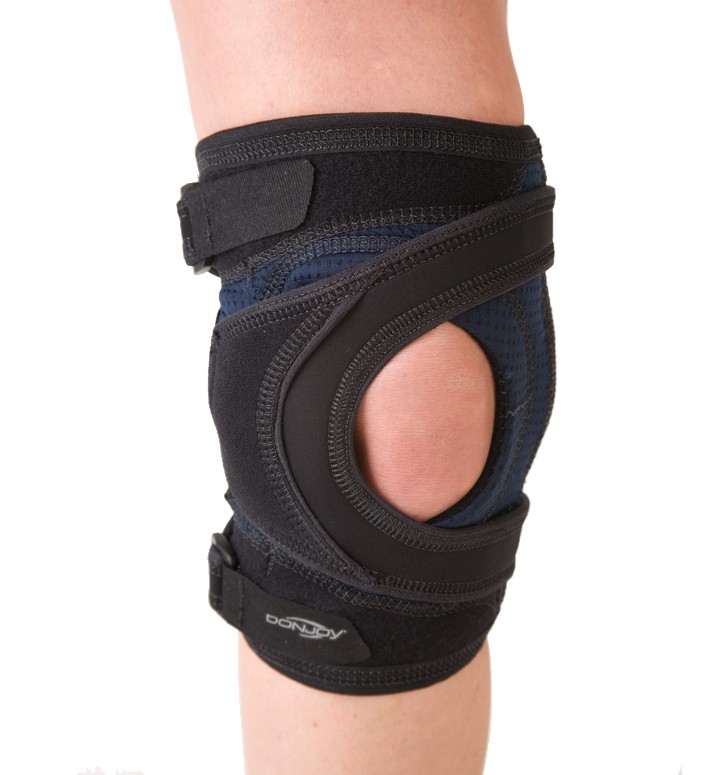 ACL Knee Brace With Leaf Spring Hinges